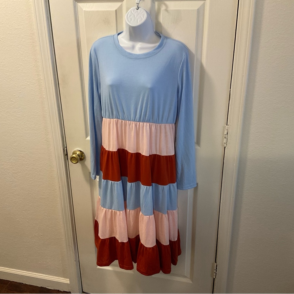 Colorful Striped womens Dress
